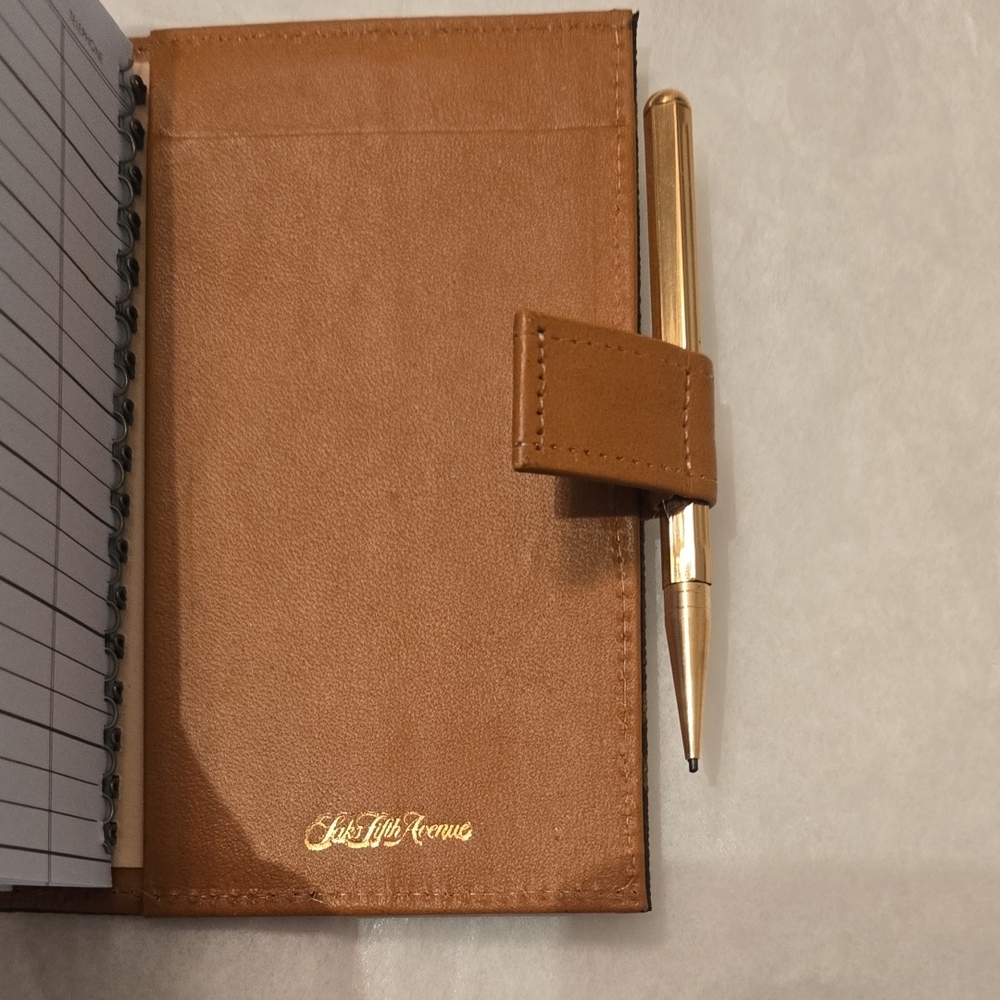 Louis Vuitton Vintage Monogram Agenda/ Address Book with Gold Pencil From 1970's - Picture 4 of 8